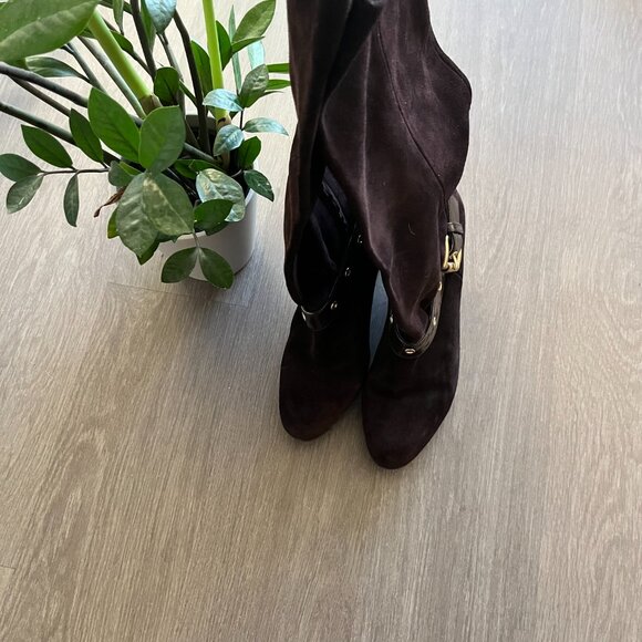 Michael Kors Brown Suede Slouchy Boots - Picture 8 of 10